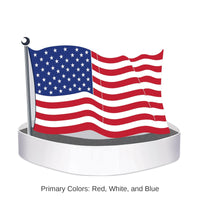 12 Pack Bulk American Flag Headband