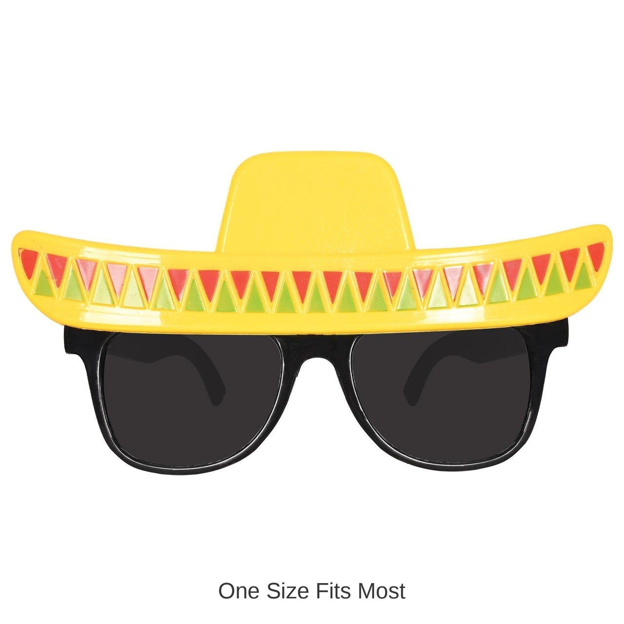 6 Pack Bulk Fiesta Sombrero Glasses