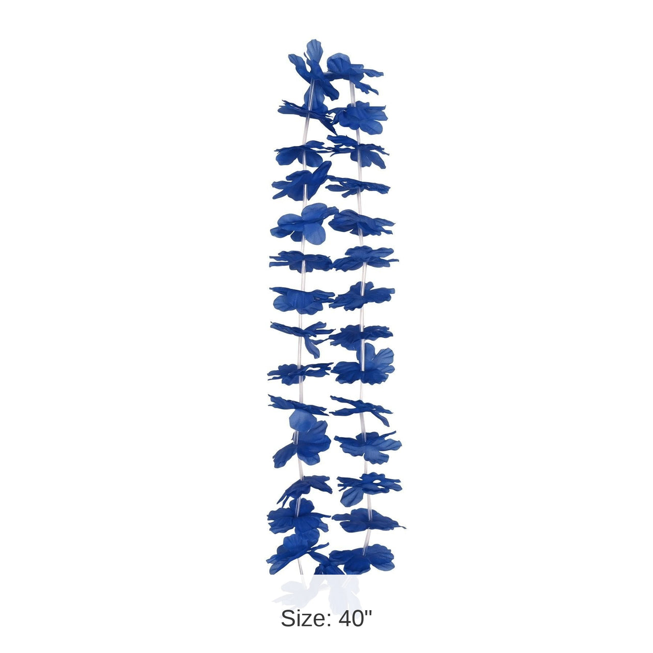 12 Pack Bulk Luau Party Blue Hawaiian Lei