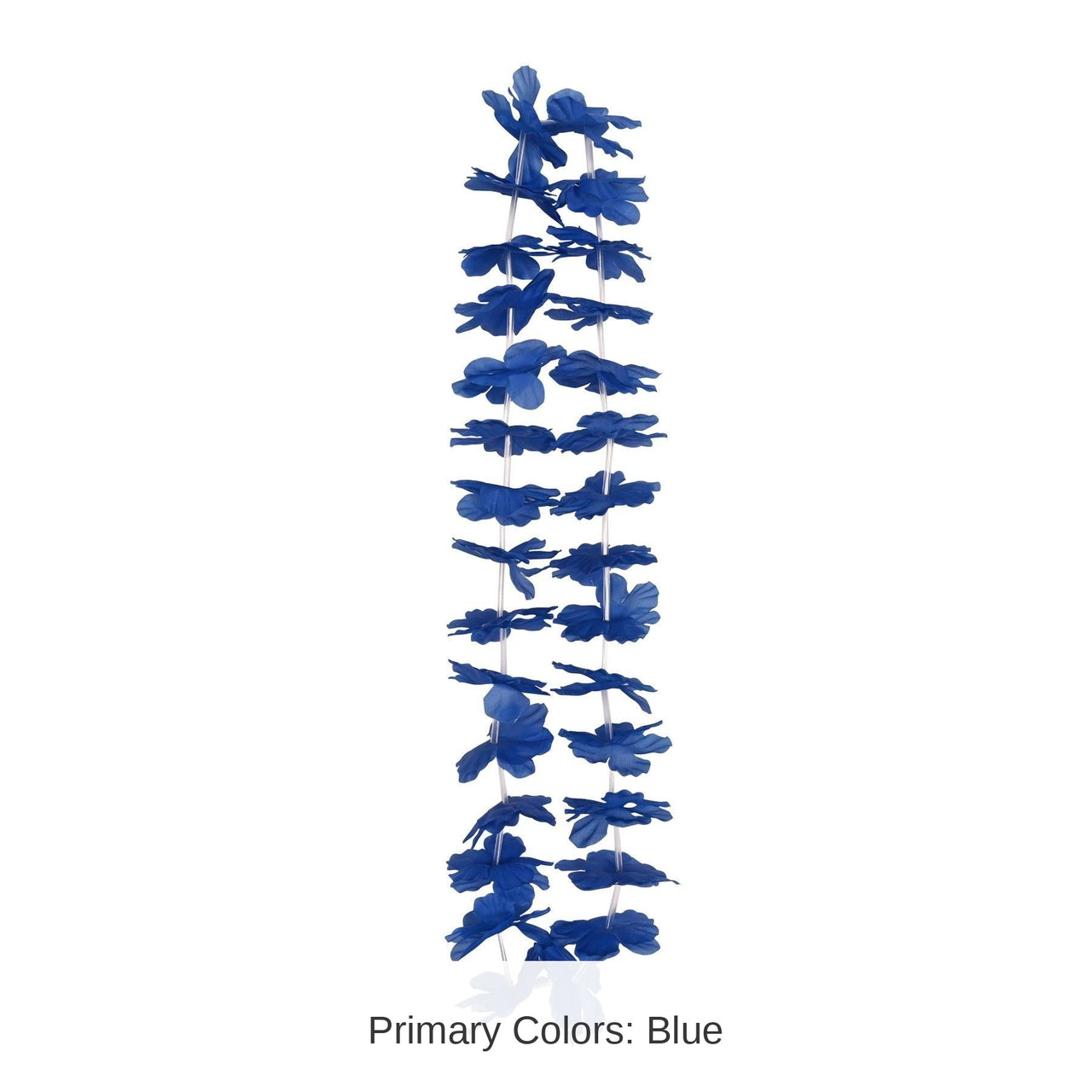 12 Pack Bulk Luau Party Blue Hawaiian Lei