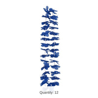 12 Pack Bulk Luau Party Blue Hawaiian Lei