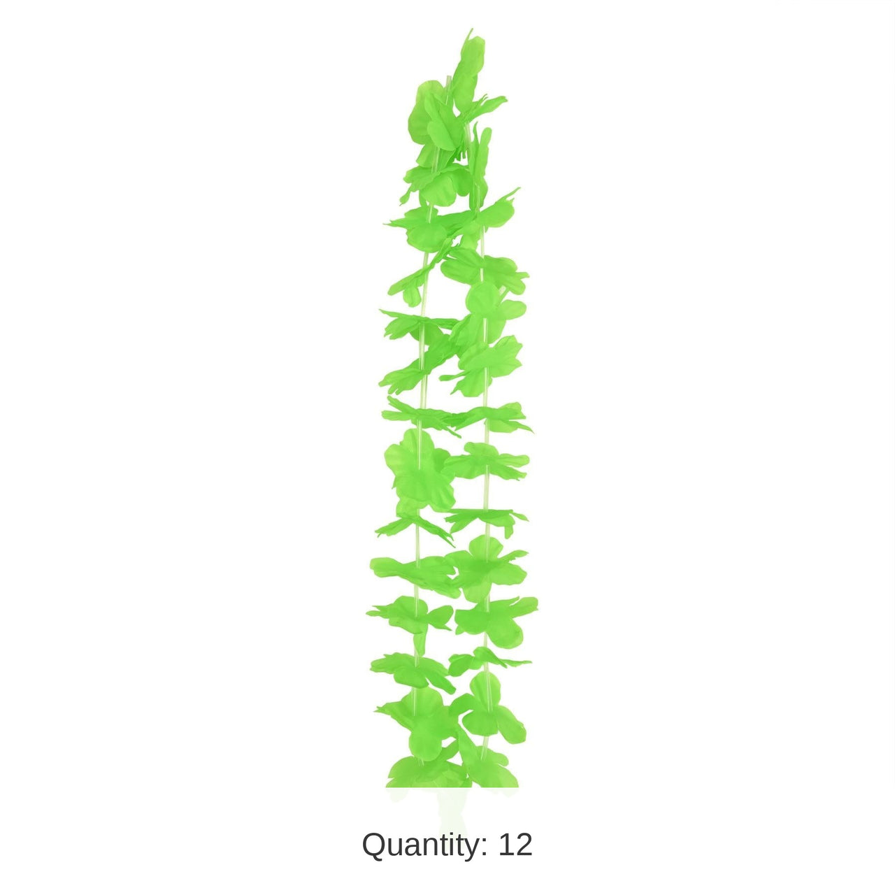 12 Pack Bulk Luau Party Green Hawaiian Lei