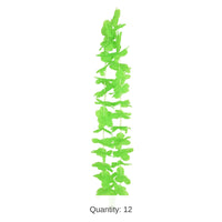 12 Pack Bulk Luau Party Green Hawaiian Lei