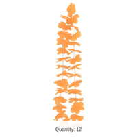 12 Pack Bulk Luau Party Orange Hawaiian Lei