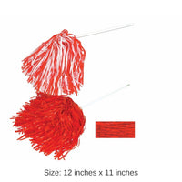 144 Pack Bulk Red Poly Pom Poms 512 Strand