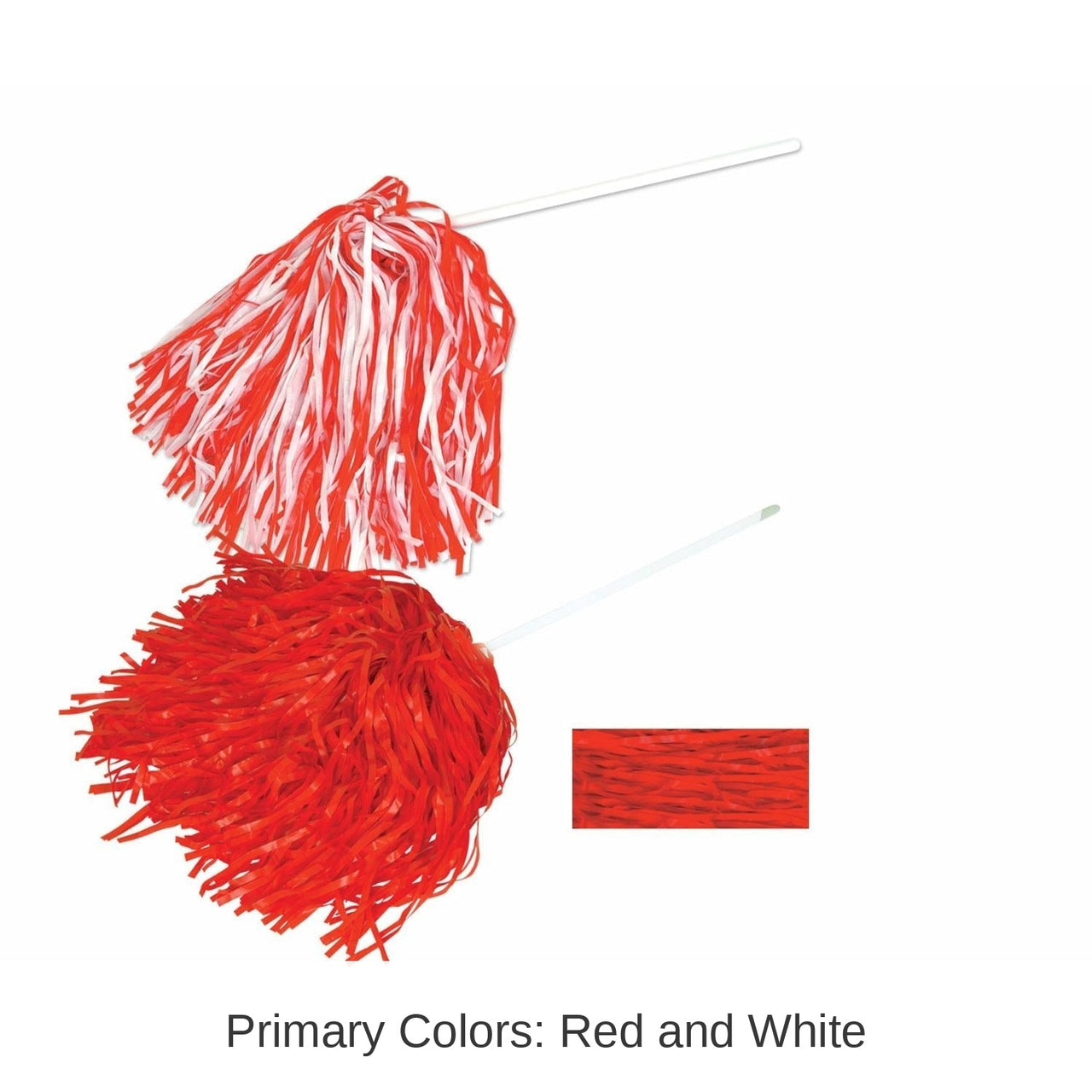 144 Pack Bulk Red Poly Pom Poms 512 Strand