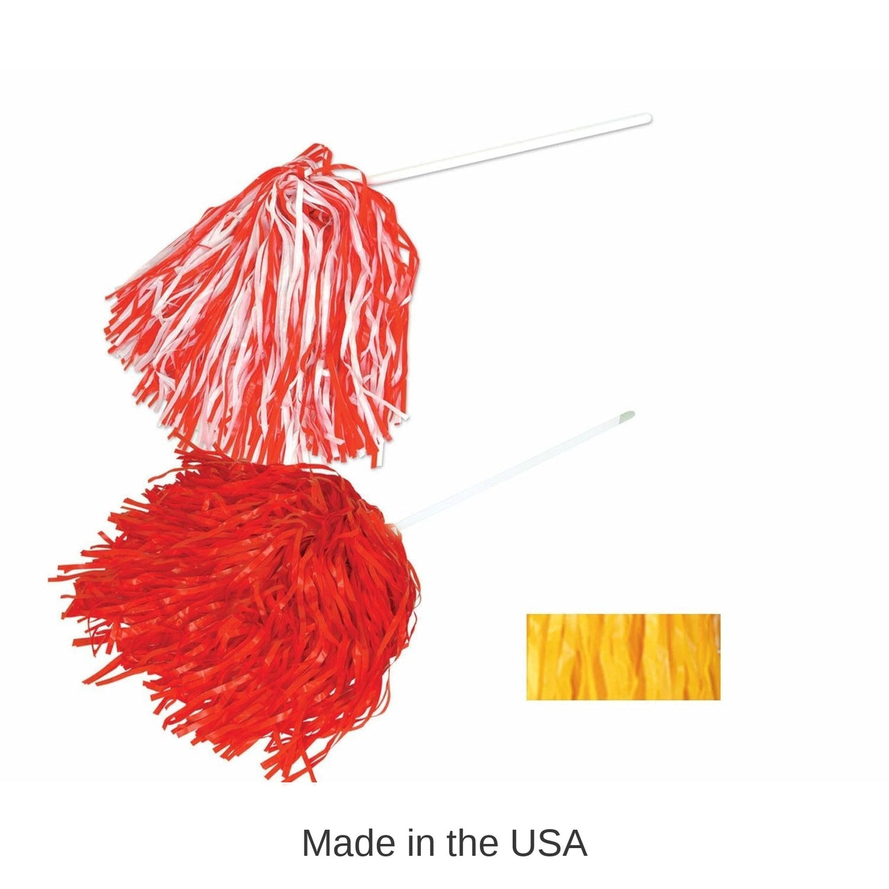 144 Pack Bulk Gold-Bright Poly Pom Poms 512 Strand