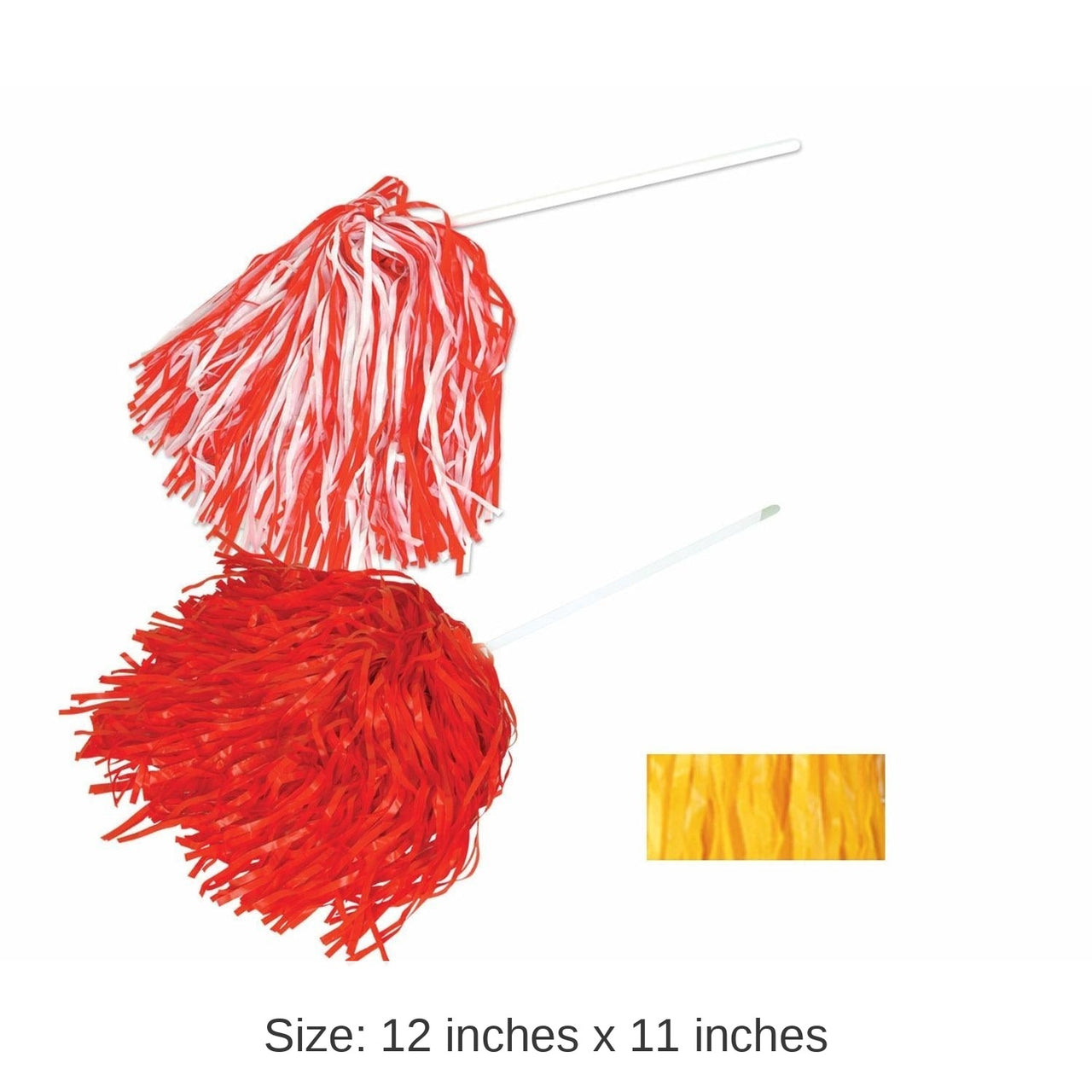144 Pack Bulk Gold-Bright Poly Pom Poms 512 Strand