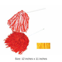 144 Pack Bulk Gold-Bright Poly Pom Poms 512 Strand
