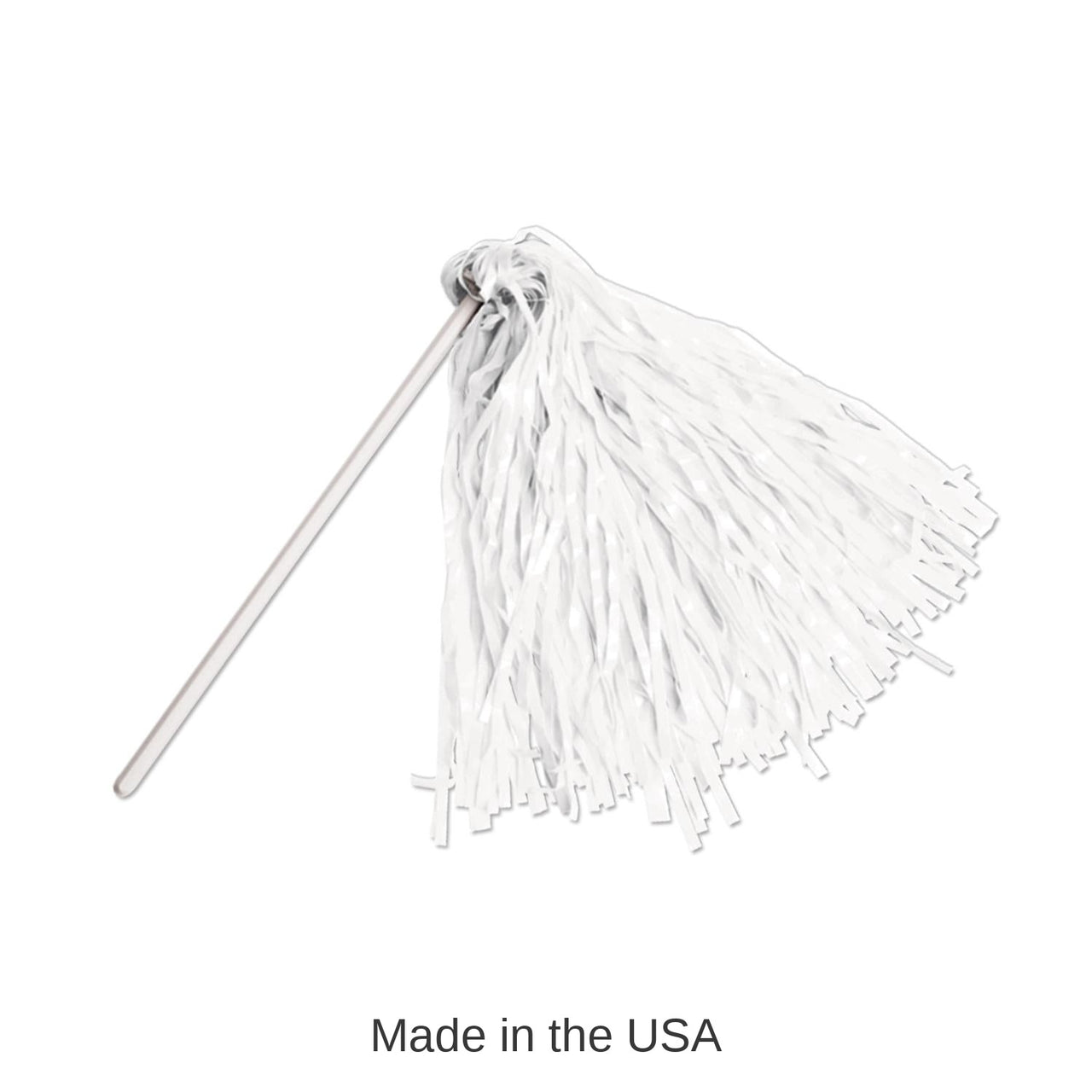 144 Pack Bulk White Poly Pom Poms 512 Strand