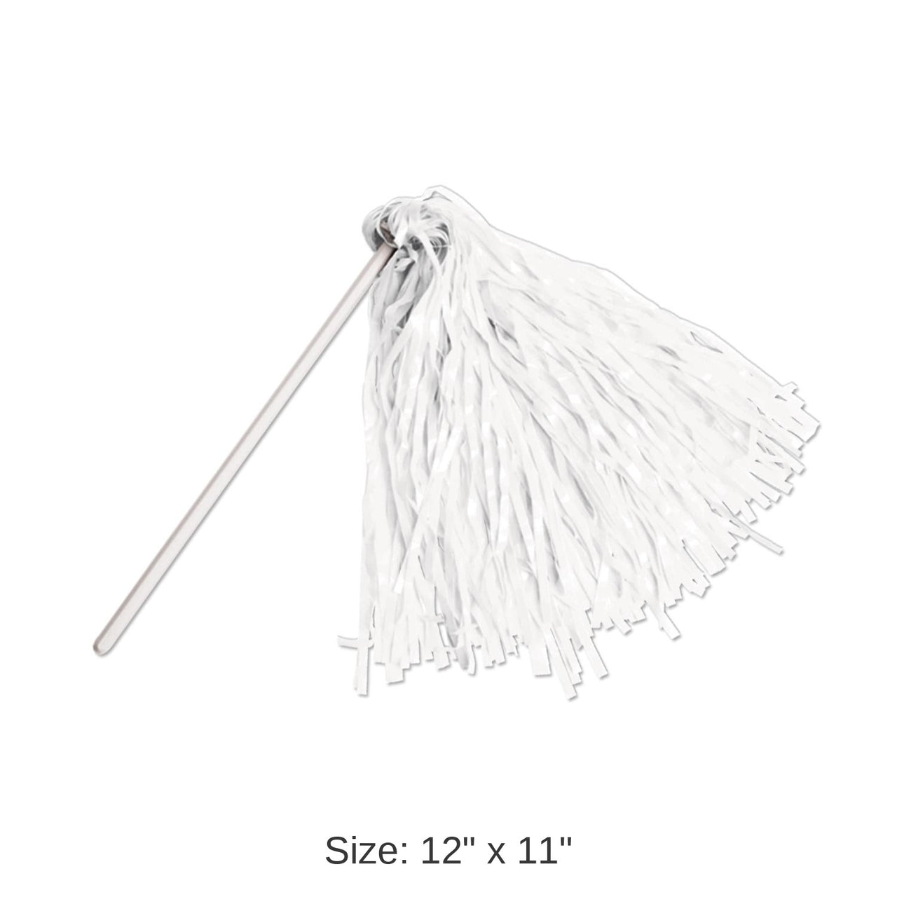 144 Pack Bulk White Poly Pom Poms 512 Strand