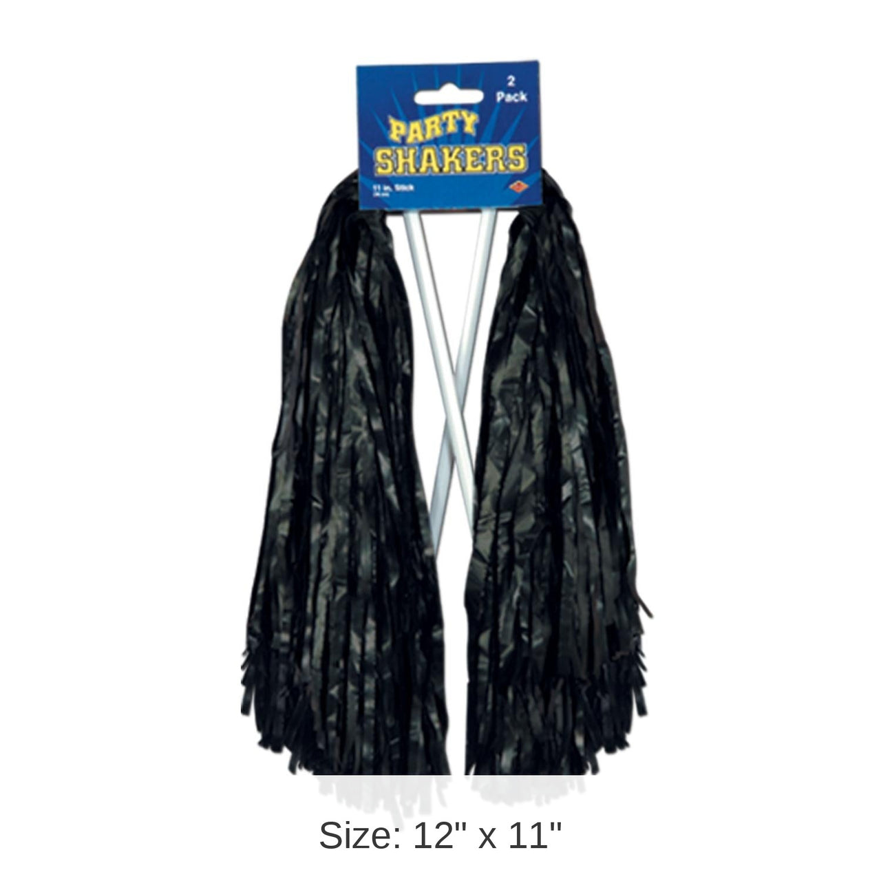 48 Pack Bulk Packaged Pom Poms black
