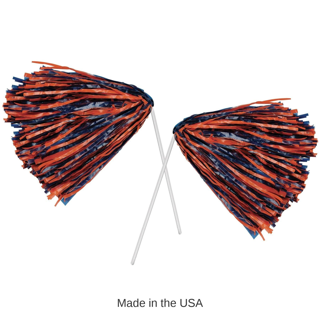 48 Pack Bulk Packaged Pom Poms blue/orange