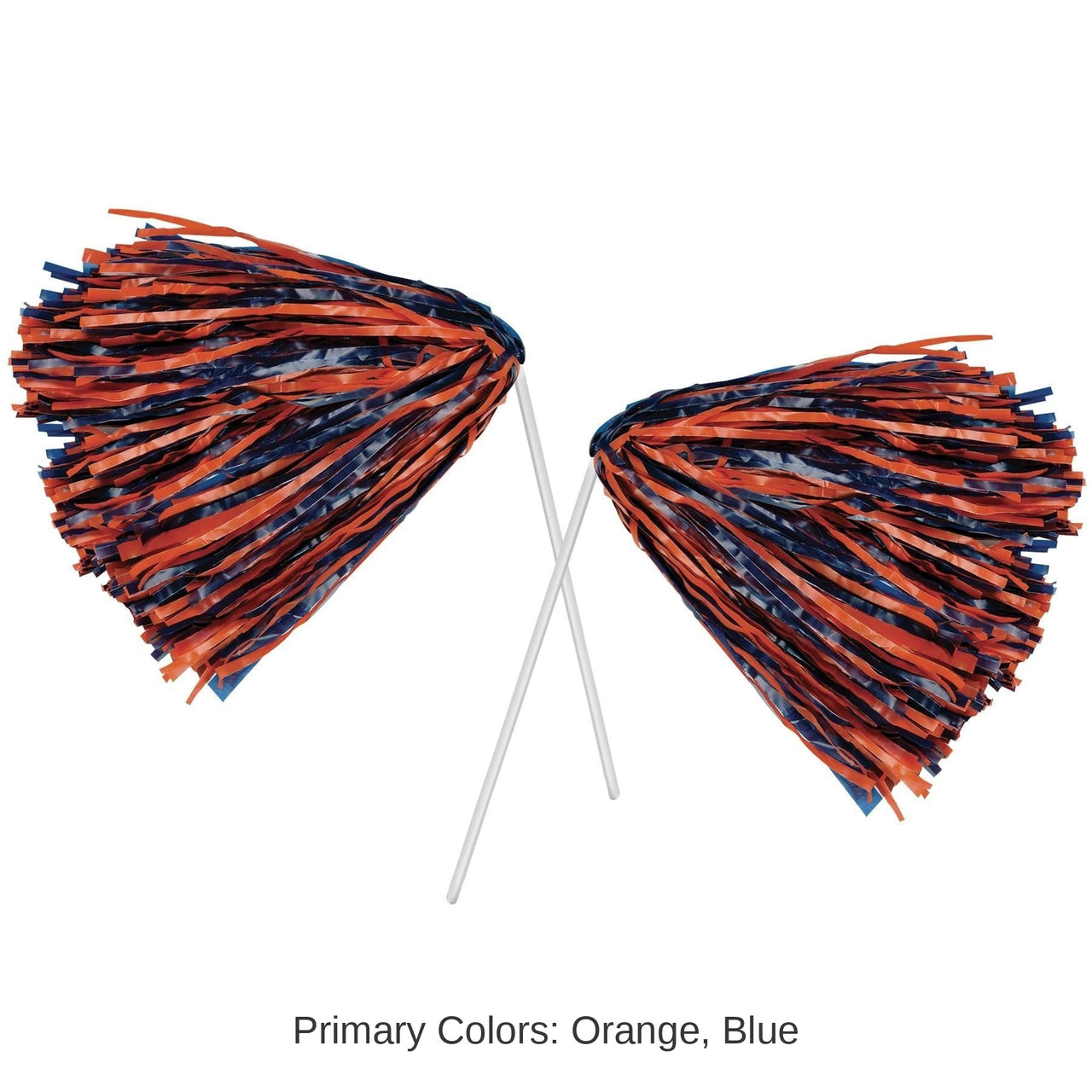 48 Pack Bulk Packaged Pom Poms blue/orange