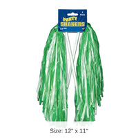 48 Pack Bulk Packaged Pom Poms green/white