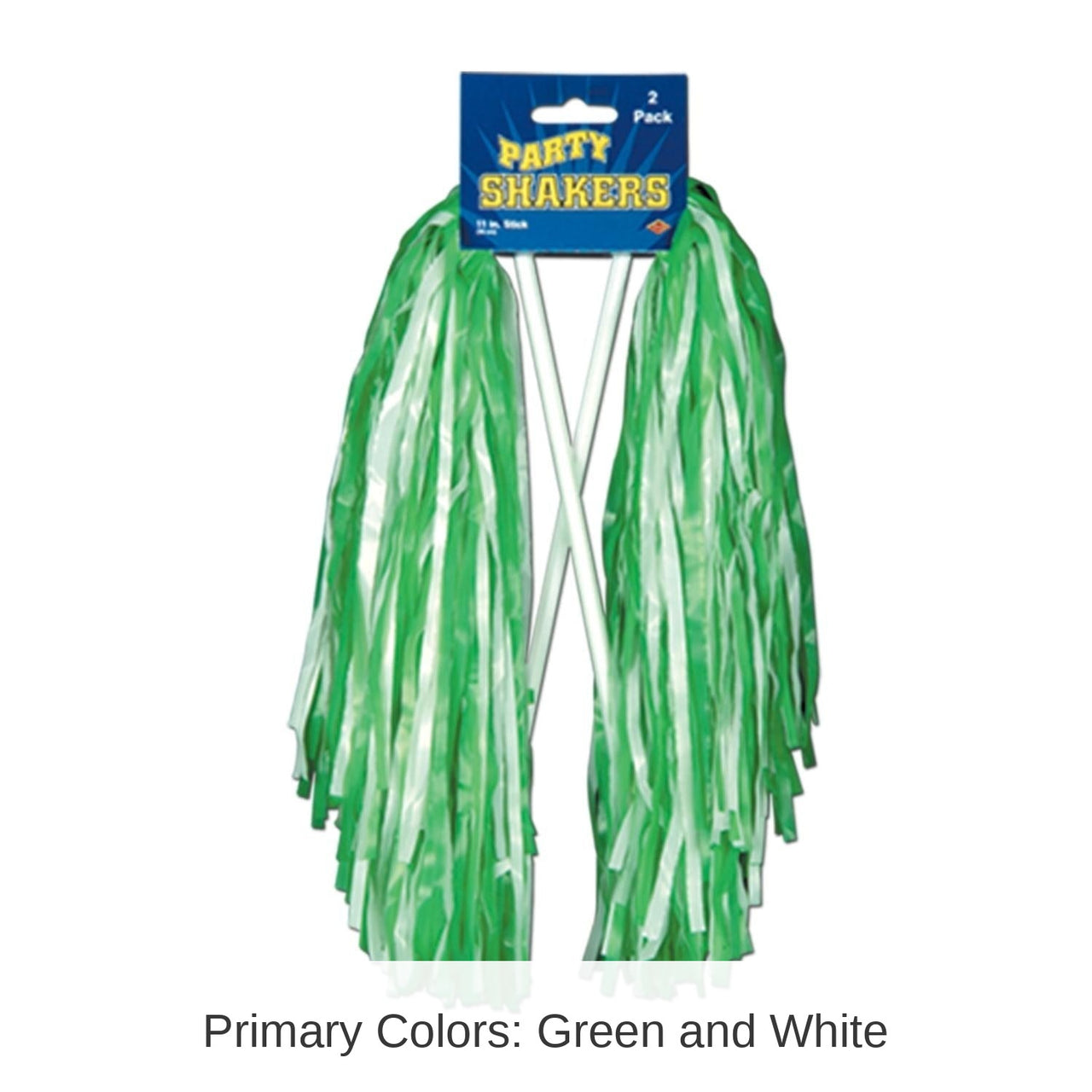 48 Pack Bulk Packaged Pom Poms green/white