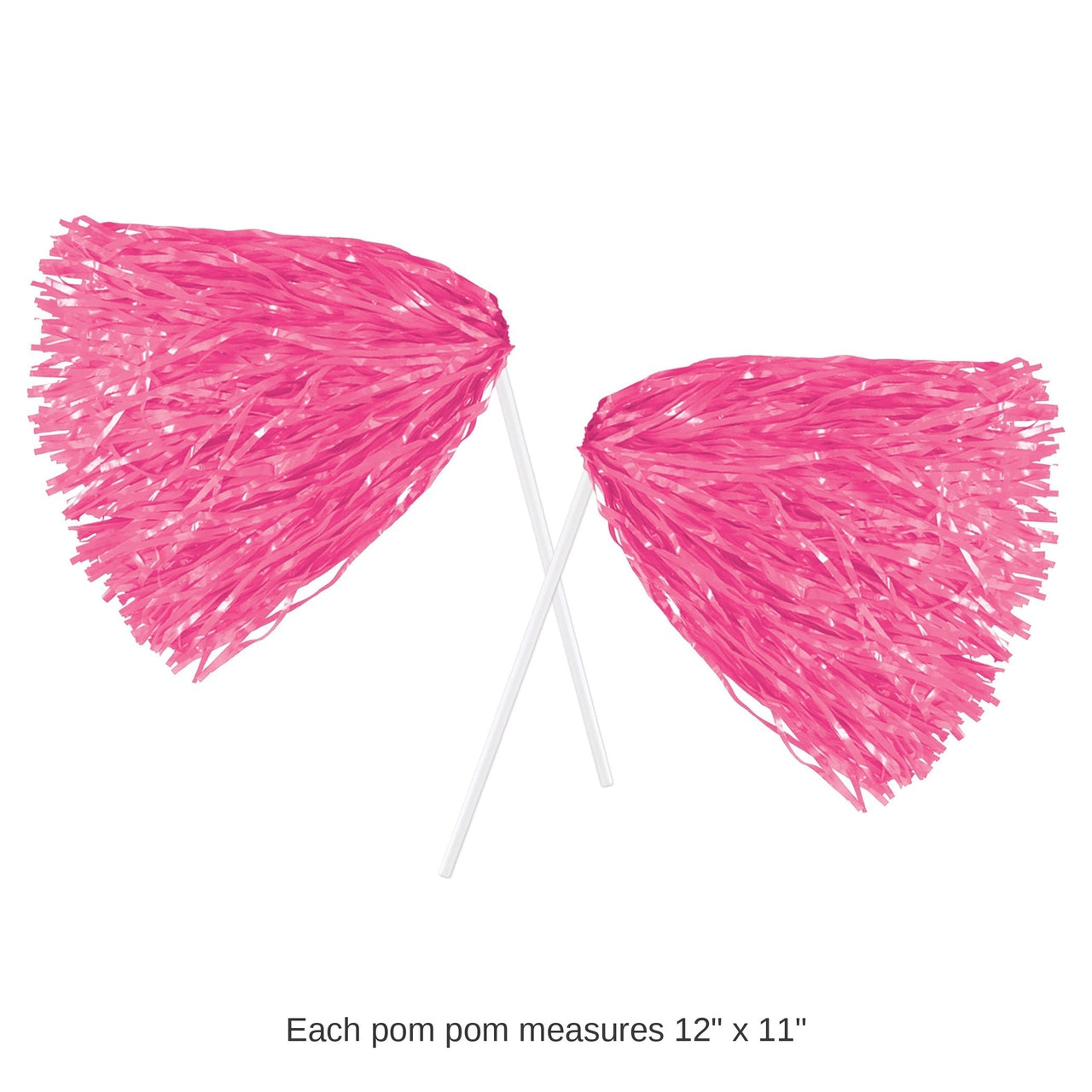 48 Pack Bulk Pink Poly Pom Poms 512 Strand