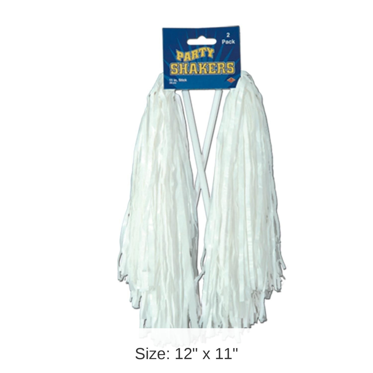 48 Pack Bulk Packaged Party Pom Poms white