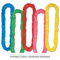 144 Pack Bulk Luau Party Soft-Twist Poly Leis, asst colors