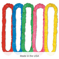 288 Pack Bulk Luau Party Soft-Twist Poly Leis asst colors
