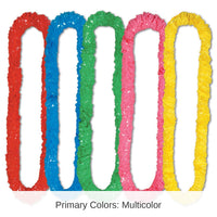 288 Pack Bulk Luau Party Soft-Twist Poly Leis asst colors