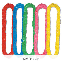 720 Pack Bulk Luau Party Soft-Twist Poly Leis asst colors