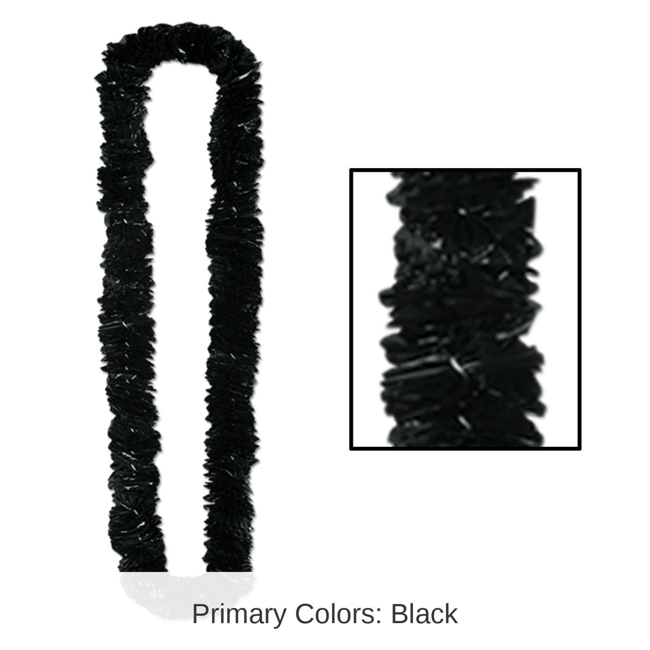 144 Pack Bulk Soft-Twist Poly Lei - black