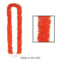 144 Pack Bulk Luau Party Soft-Twist Poly Leis - orange