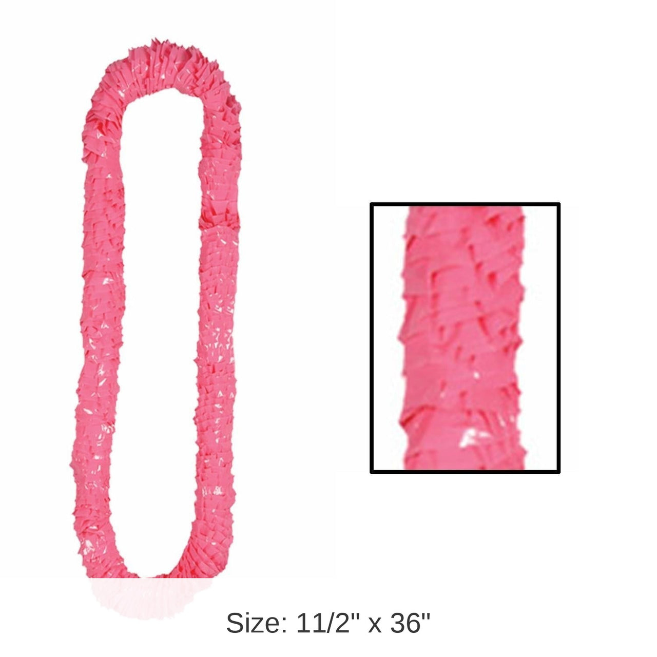 144 Pack Bulk Luau Party Soft-Twist Poly Leis - pink