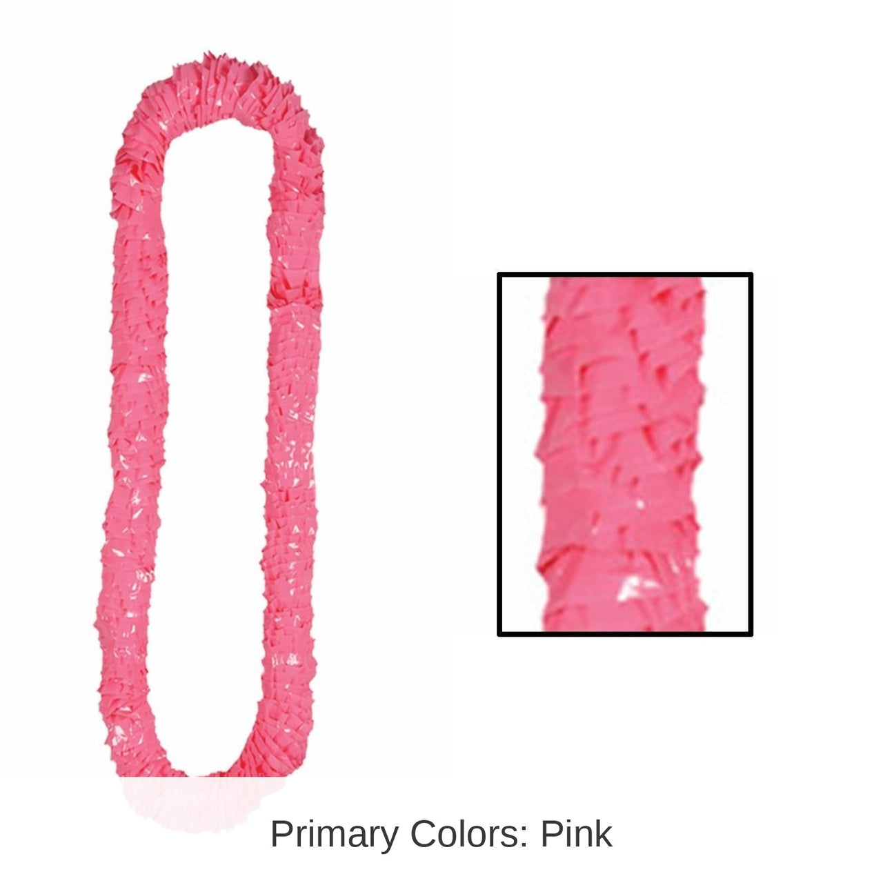 144 Pack Bulk Luau Party Soft-Twist Poly Leis - pink