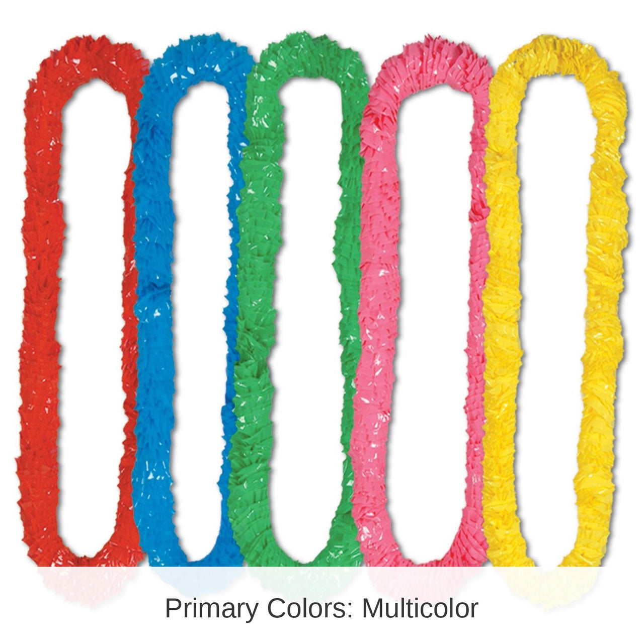 144 Pack Bulk Luau Party Soft-Twist Poly Leis, Asst colors