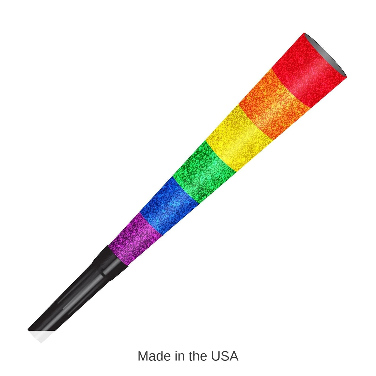 48 Pack Bulk Pkgd Pride Horns glitter print