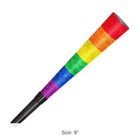 48 Pack Bulk Pkgd Pride Horns glitter print