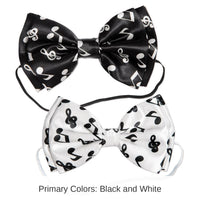 48 Pack Bulk Musical Notes Bow Ties