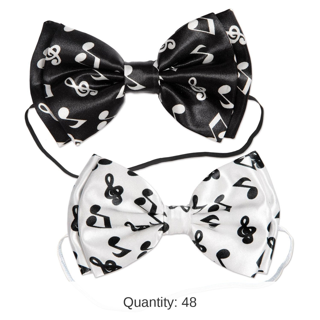 48 Pack Bulk Musical Notes Bow Ties