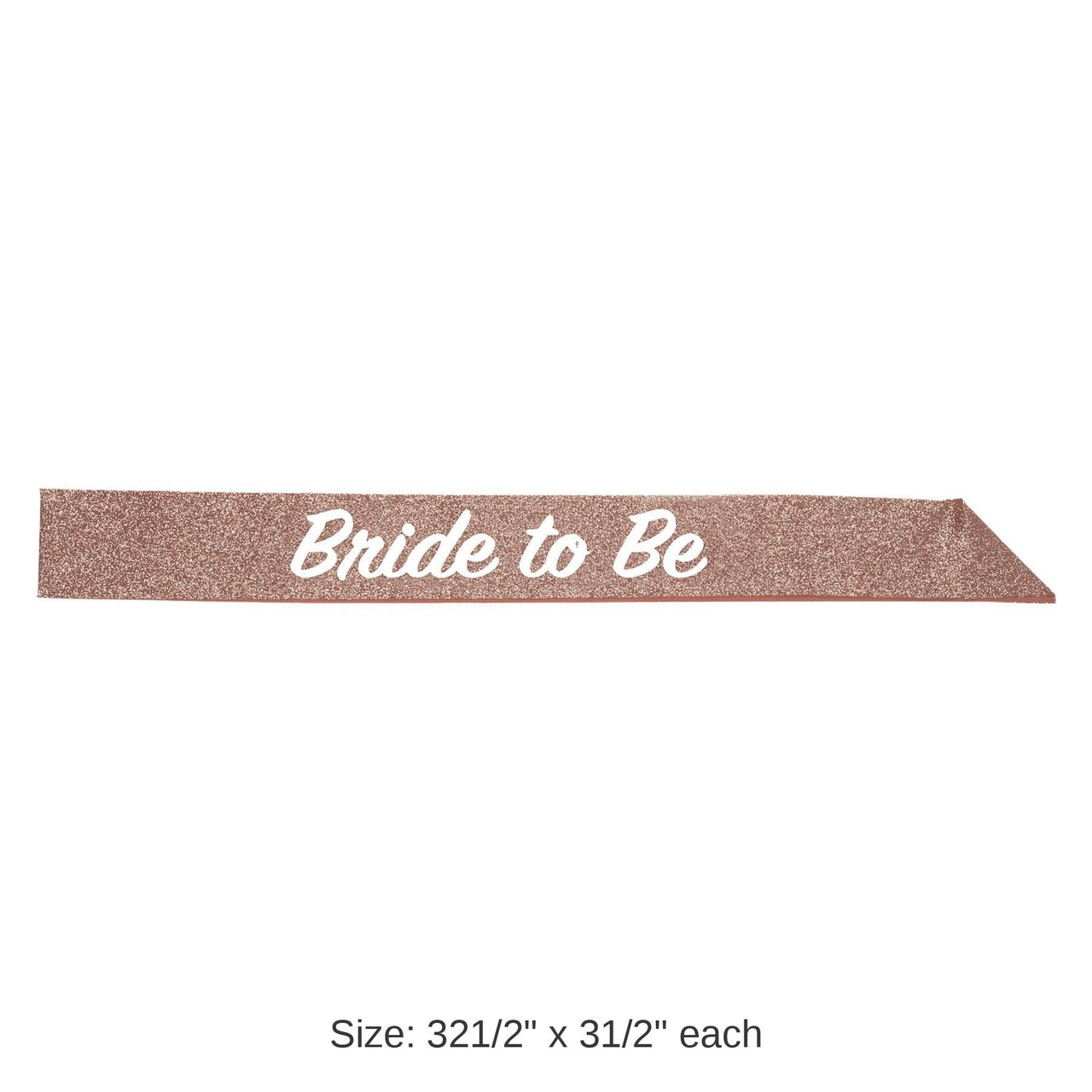 6 Pack Bulk Bachelorette Party Bride To Be Glittered Sash