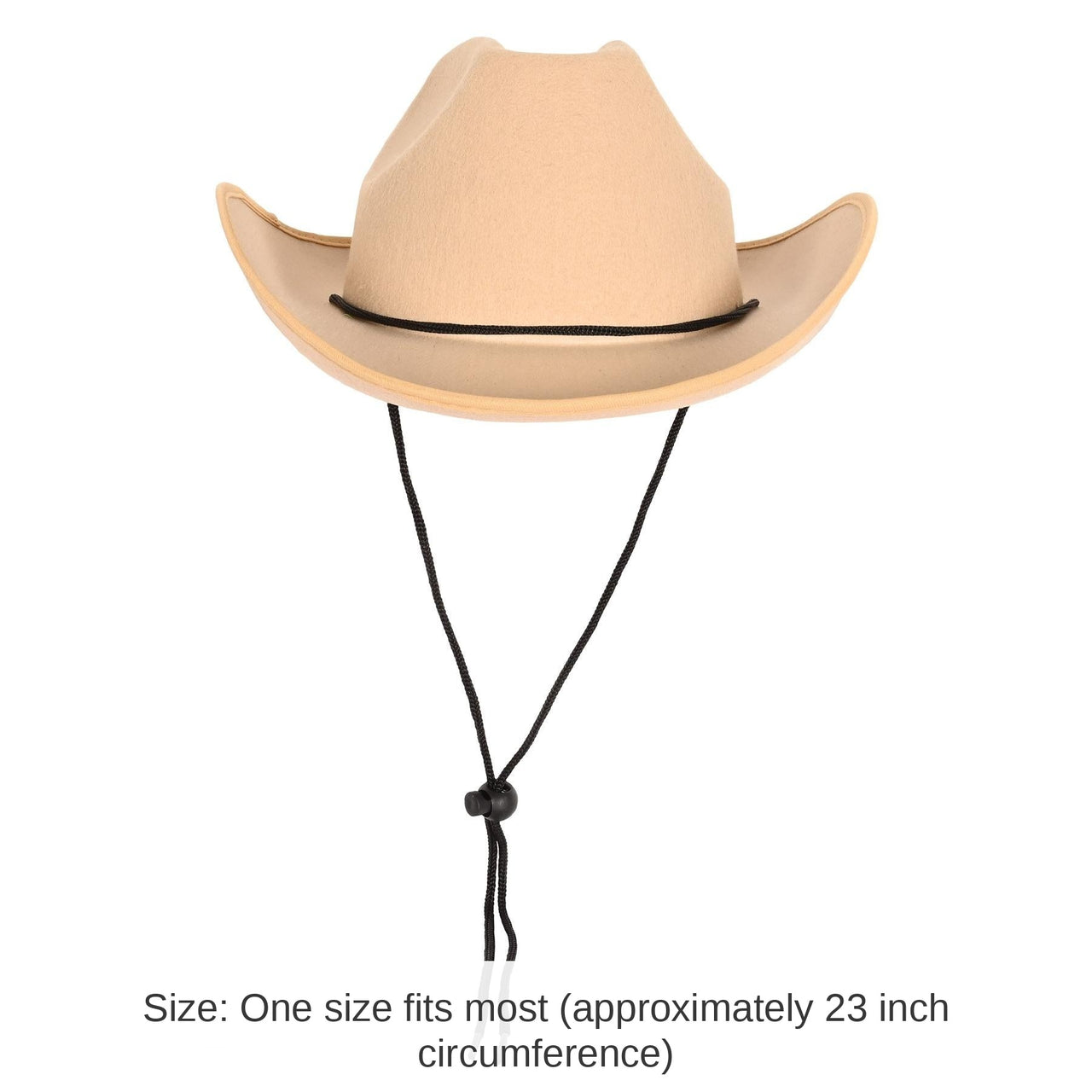 6 Pack Bulk Tan Felt Cowboy Hat