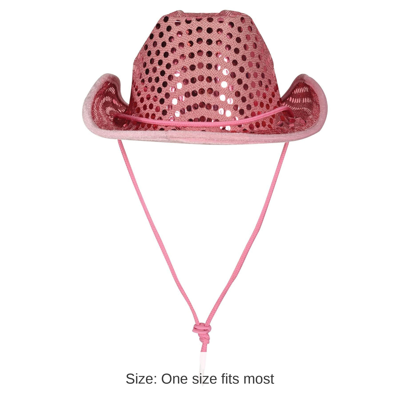 6 Pack Bulk Sequined Cowboy Hat
