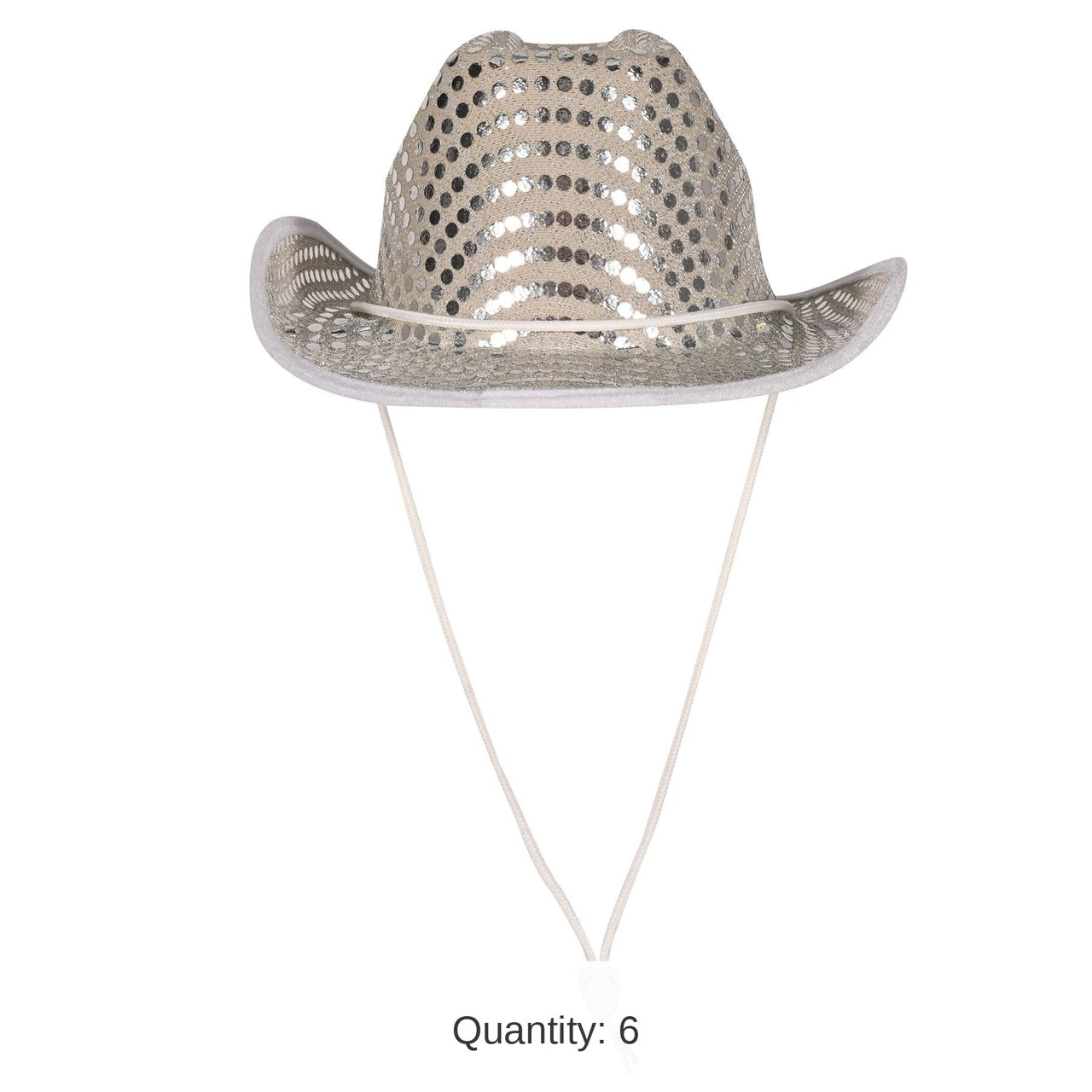 6 Pack Bulk Sequined Cowboy Hat