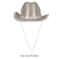 6 Pack Bulk Sequined Cowboy Hat