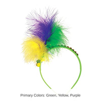 12 Pack Bulk Mardi Gras Headband