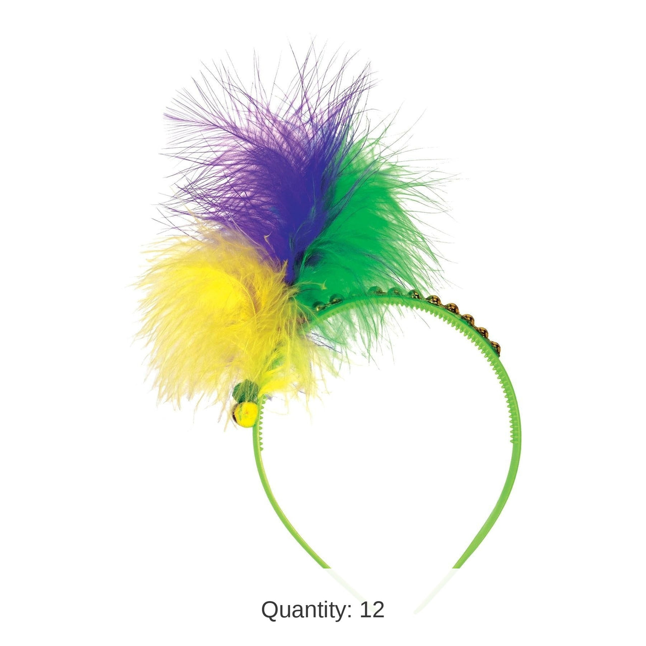 12 Pack Bulk Mardi Gras Headband