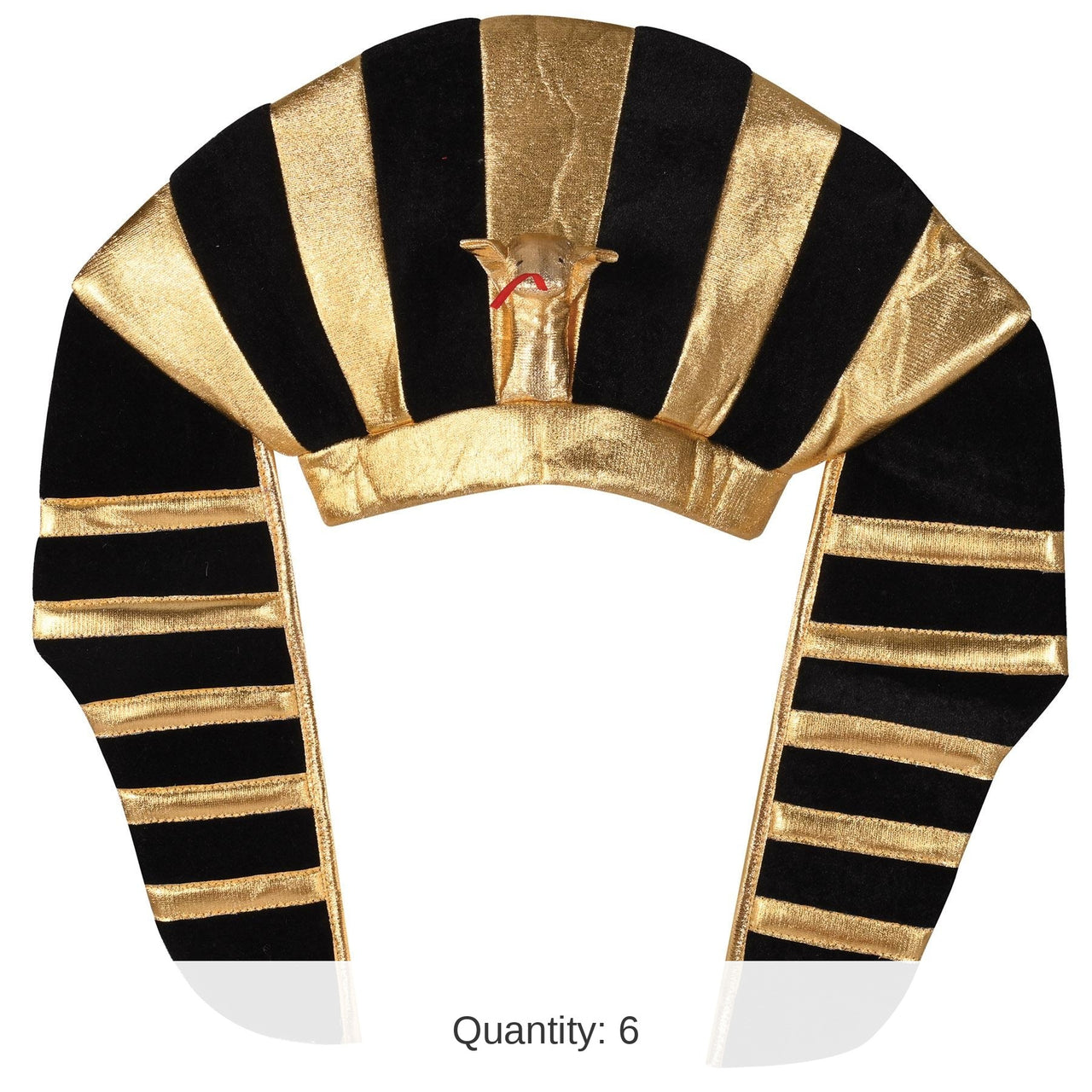 6 Pack Bulk Plush Pharaoh Hat