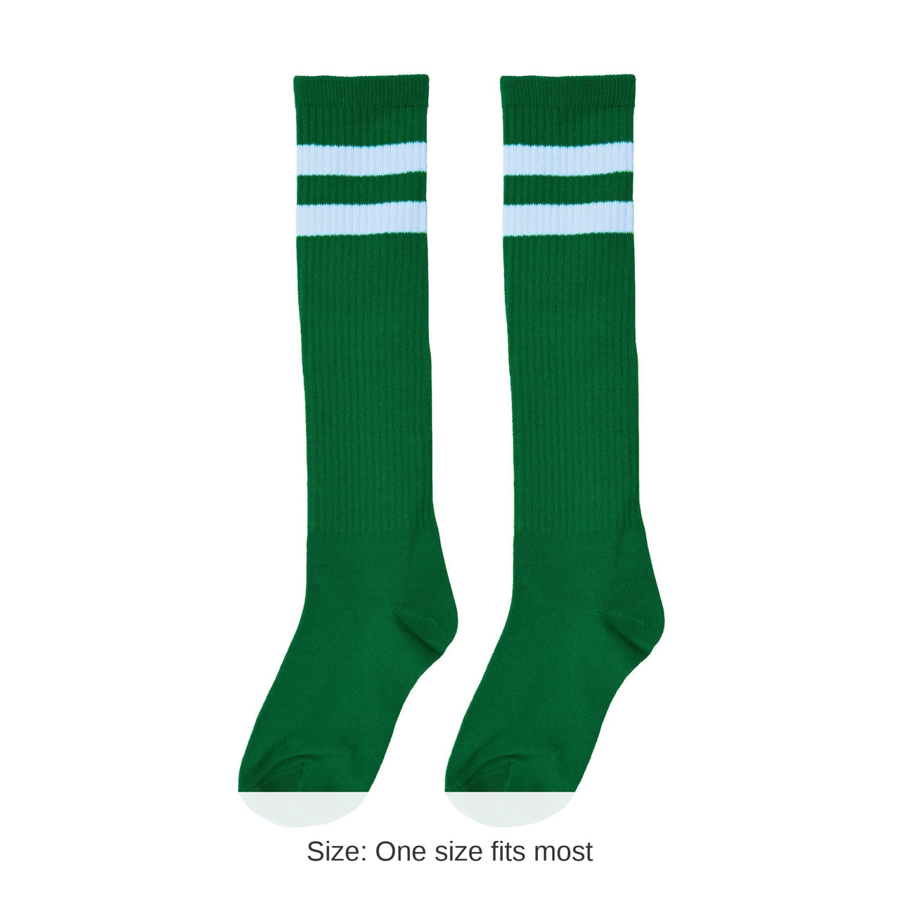 12 Pack Bulk Green Knee Socks One Size Fits Most