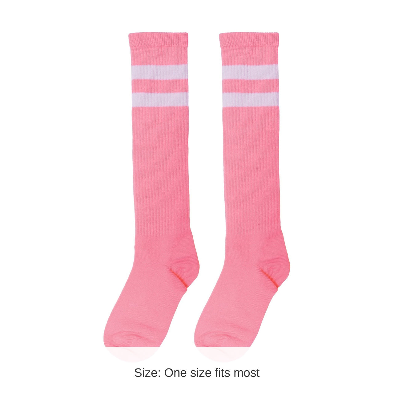 12 Pack Bulk Pink Knee Socks Spirit & School Pride Accessory
