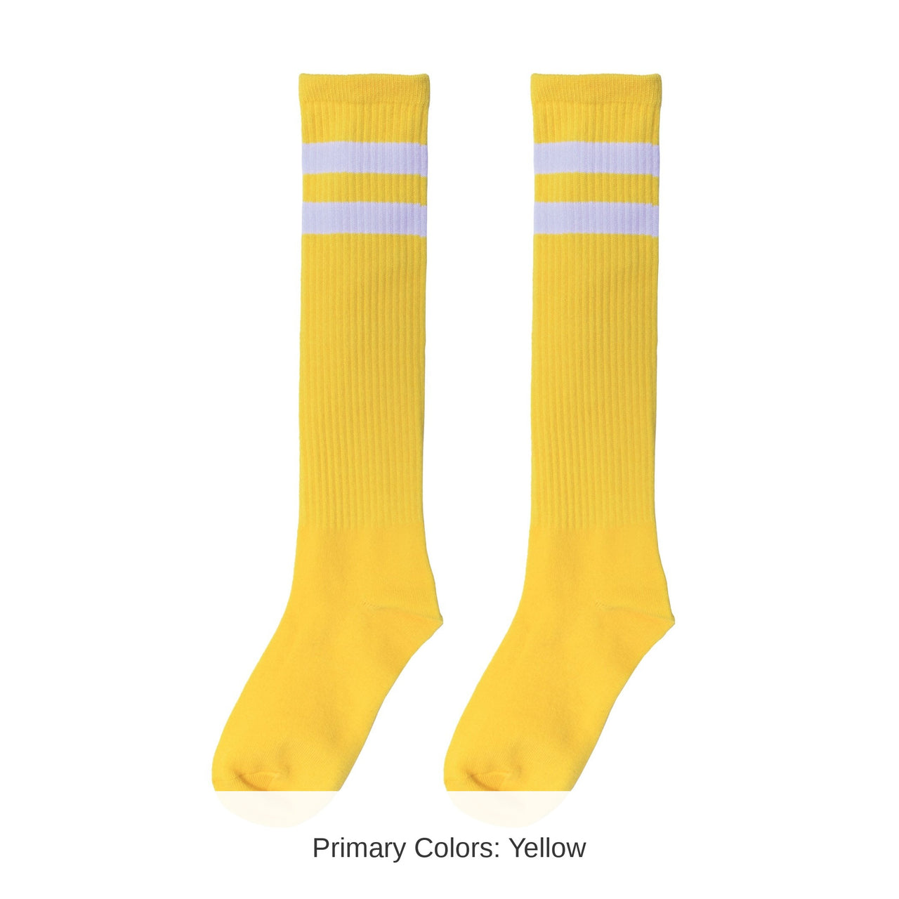 12 Pack Bulk Yellow Knee Socks One Size Fits Most for Spirit & Costumes