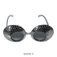 6 Pack Bulk Disco Ball Glasses
