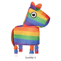 6 Pack Bulk Fabric Pinata Hat