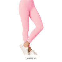12 Pack Bulk Pink Adult Footless Tights One Size Fits Most