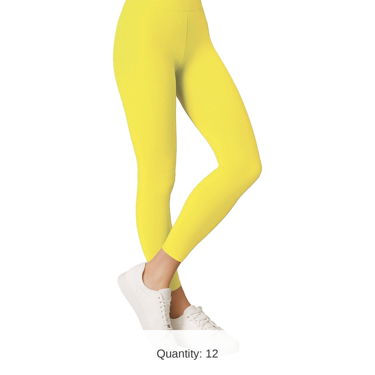 12 Pack Bulk Yellow Adult Footless Tights One Size Fits Most